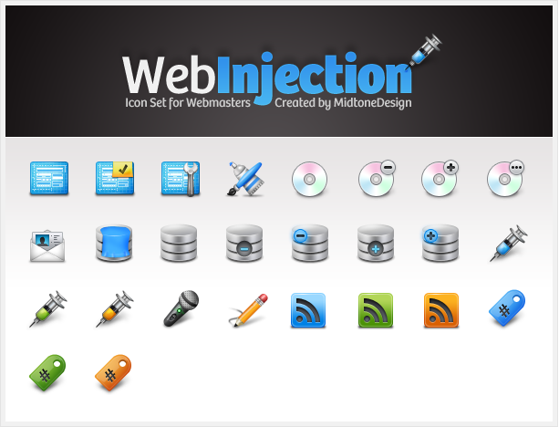 Free Web Injection Icon Pack