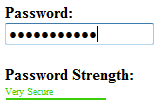 AJAX Password Strength Meter