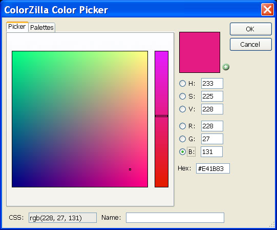 ColorZilla Firefox Color Picker 1
